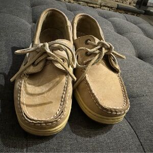 Sperry Bluefish Leather Top Siders Tan Boat Shoes Women’s Size 6